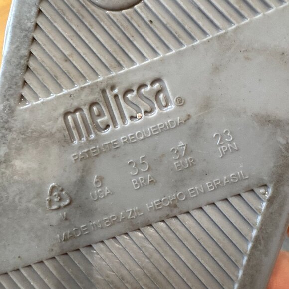 Melissa Beach Slide IV Sandals | Putty Taupe Buckle Slides | Size 6 | Minimalist - Picture 14 of 14